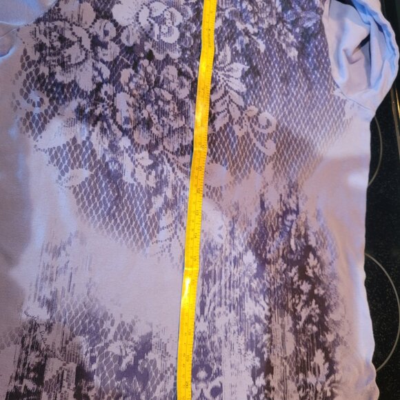 Northern reflections purple long sleeve top - Picture 5 of 7